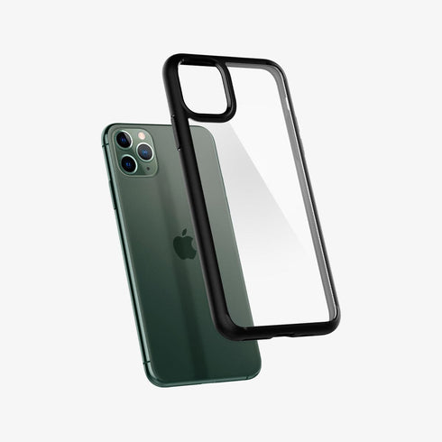075CS27135 - iPhone 11 Pro Max Case Ultra Hybrid in crystal clear showing the back